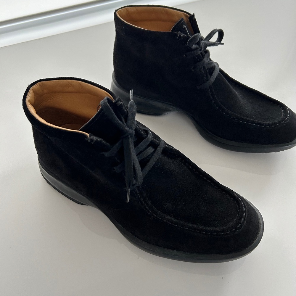 Tod's black suede ankle boots. Men's size 8